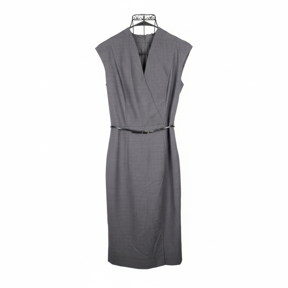 Boss | Hugo Boss |  Dark Gray Midi Dress 2 - Picture 2 of 10